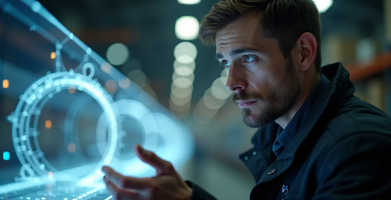 Futuristische unterirdische Gütertransport-Vision für die Schweiz