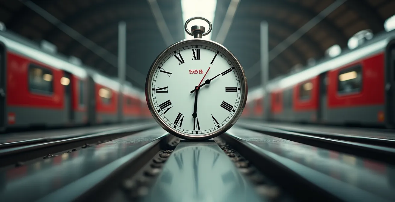 Abstrakte Visualisierung der dynamischen Preisbildung im Schweizer ÖV