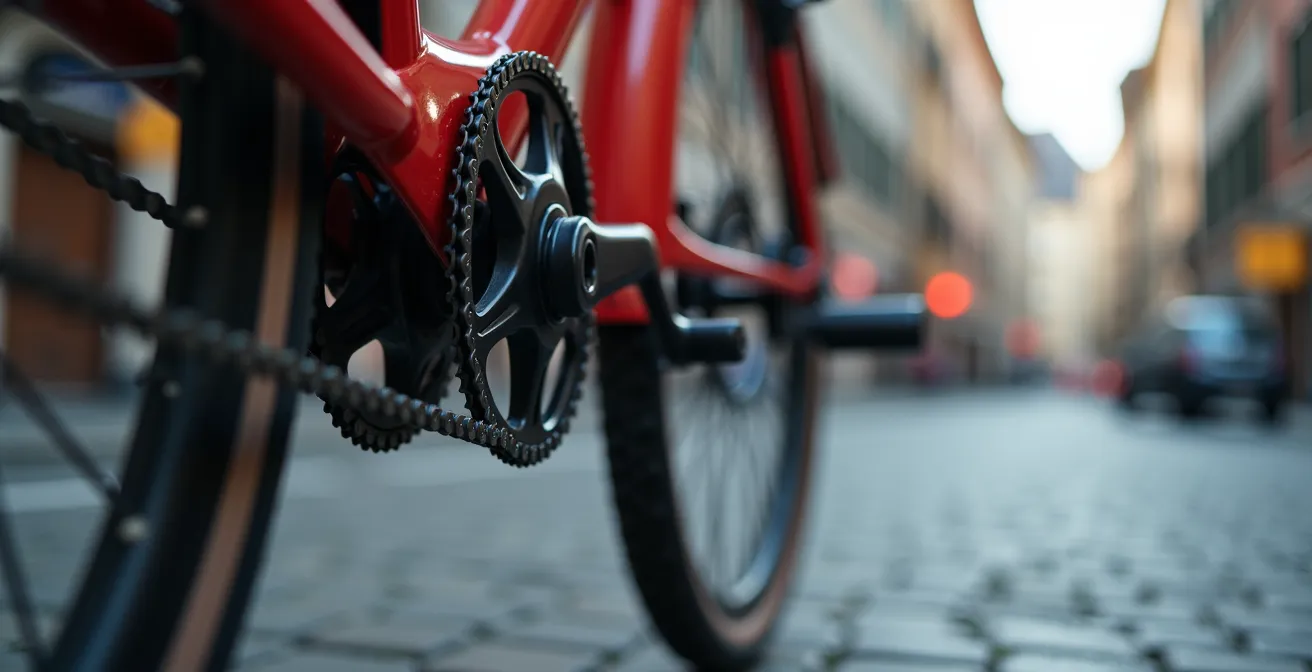 Moderne Citylogistik mit Cargo-Velos in Schweizer Innenstadt