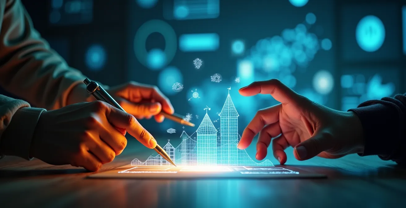 Symbolische Darstellung des Übergangs von ausführender zu steuernder Rolle durch HF-Weiterbildung