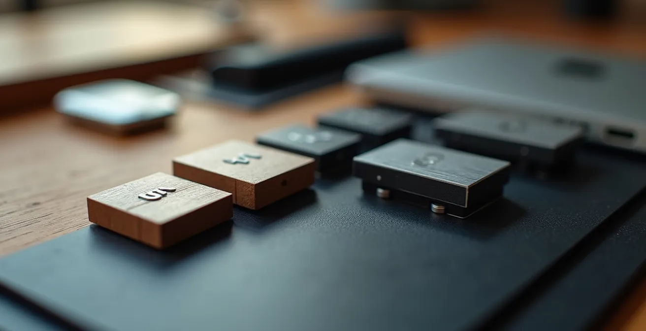 Moderner Schweizer KMU-Arbeitsplatz mit digitalen Integrationselementen