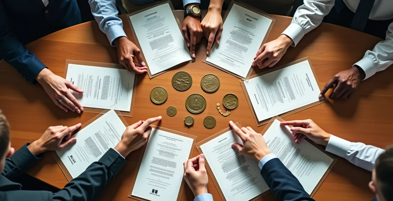 Verschiedene Schweizer Nachhaltigkeitslabels auf Holztisch arrangiert