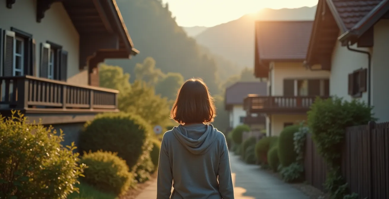 Ruhiges Schweizer Wohnquartier mit Fokus auf Privatsphäre und Lärmschutz