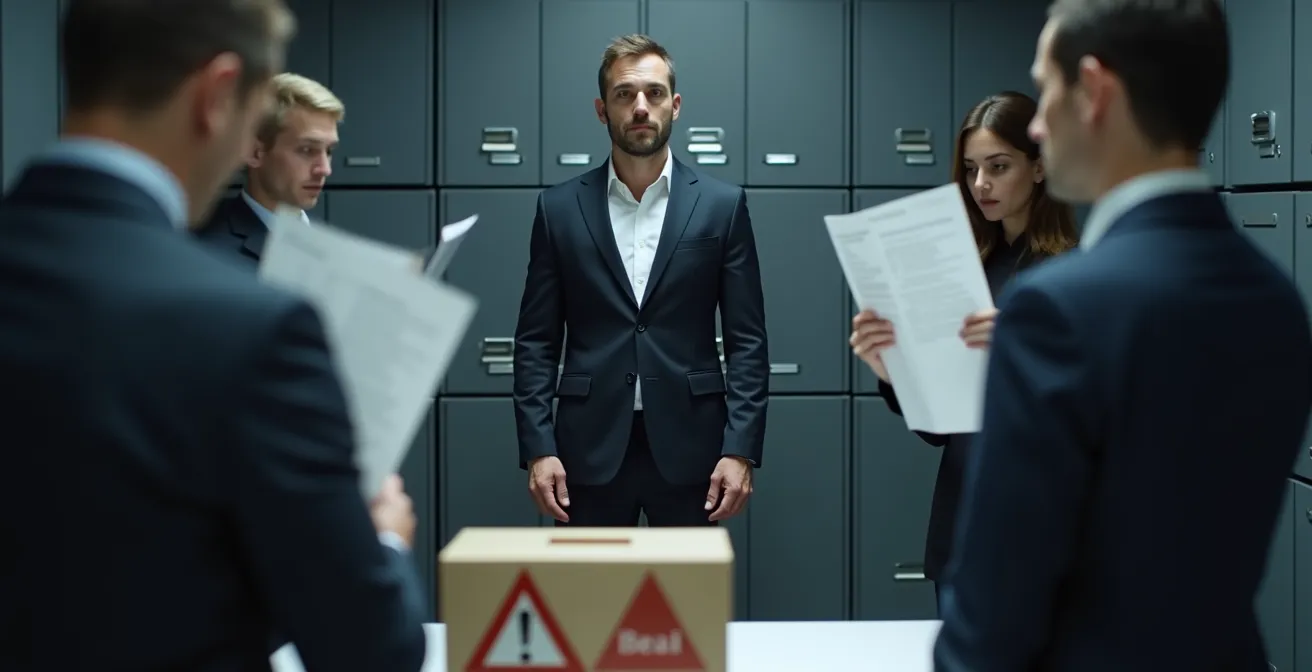 Professionelles Verhalten während behördlicher Untersuchung